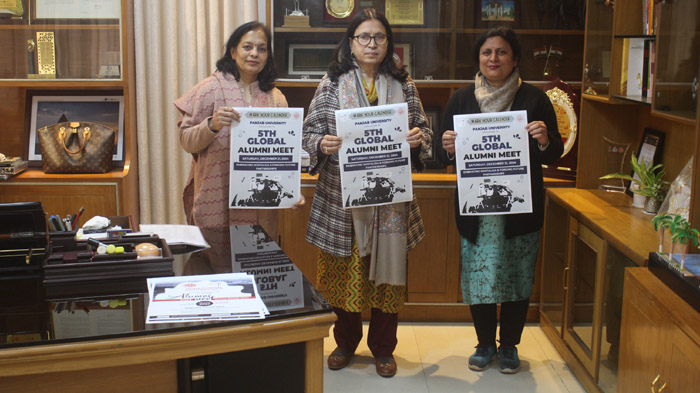 पीयू के वीसी प्रोफेसर रेनू विग ने 21 दिसंबर 2024 को पीयू एलुमनी एसोसिएशन द्वारा आयोजित की जाने वाली 5वीं ग्लोबल एलुमनी मीट की तारीख की घोषणा की।